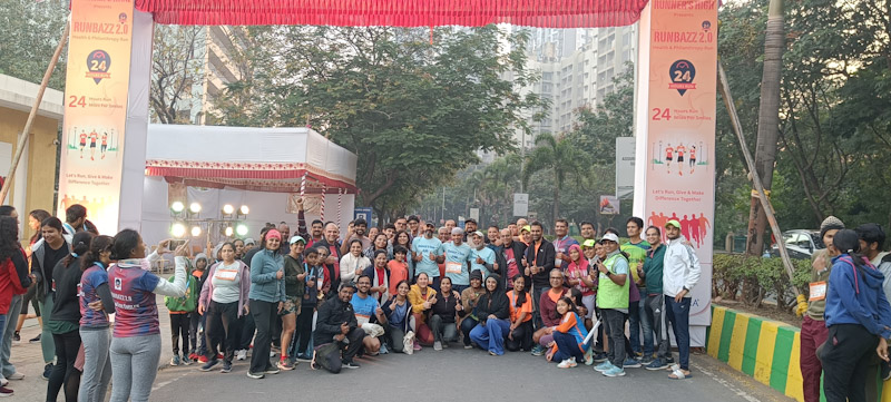 Children cheering at the sidelines